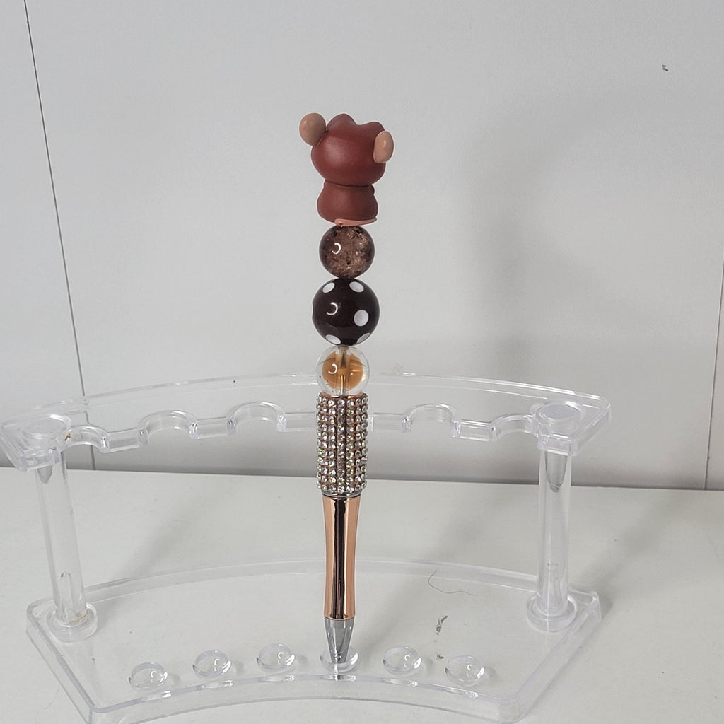 Disney Pixar Ratatouille Emile Doorables Pen Handmade Beaded Foodie Gift Display