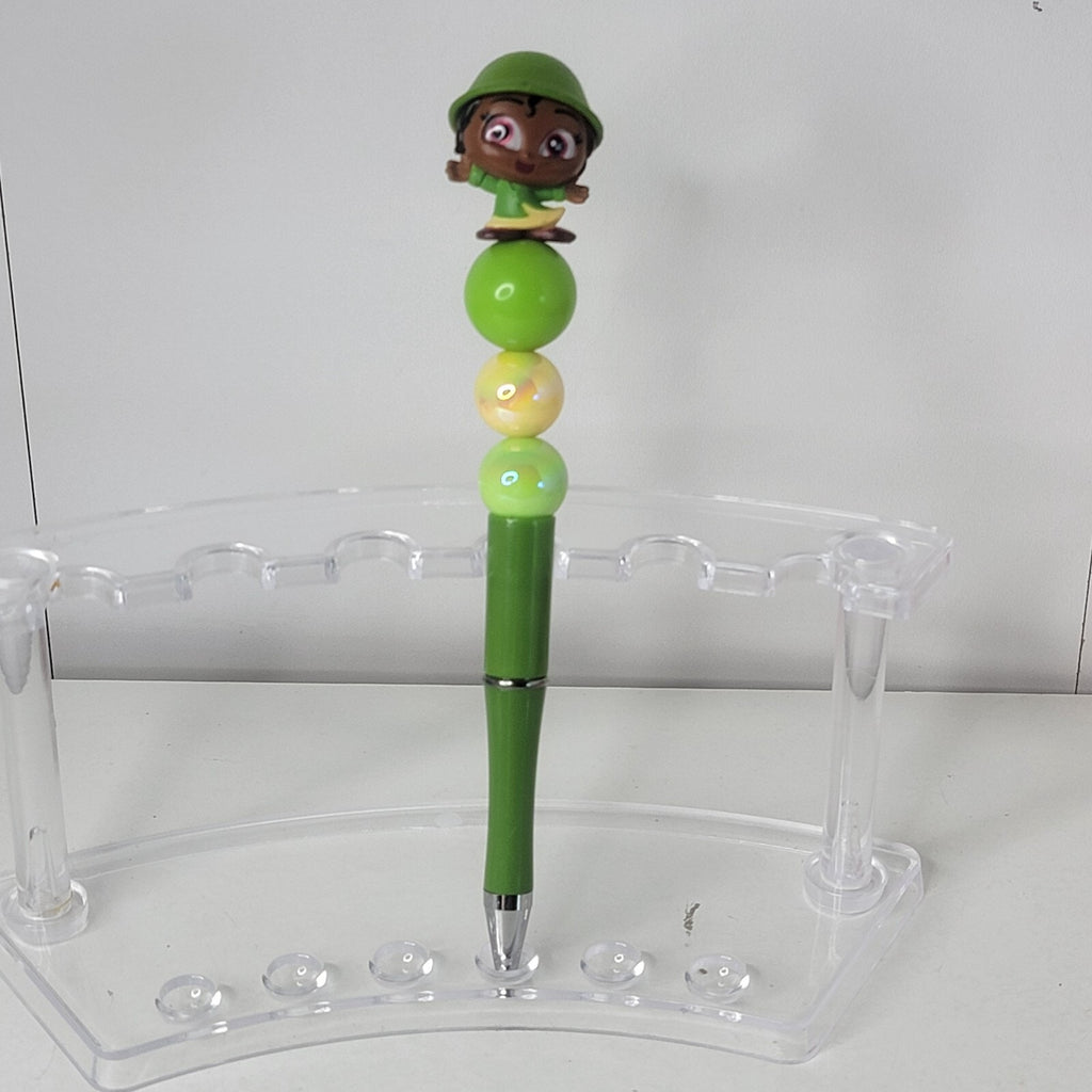 Disney Doorables Beaded Pen Tiana from Princess and the Frog Movie Jungle Outfit