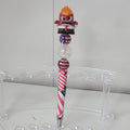 Disney Doorables Beaded Pen Anger from Inside Out 2 Movie Patriotic Base USA