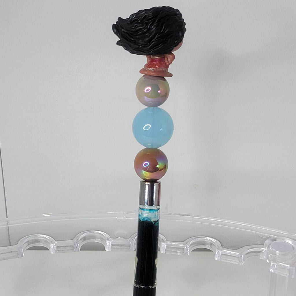 Disney Doorables Beaded Pen Moana from Moana 2 Movie Snowglobe Base Moving Water