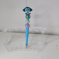 Disney Doorables Beaded Pen Envy from Inside Out 2 Movie Light Blue Base