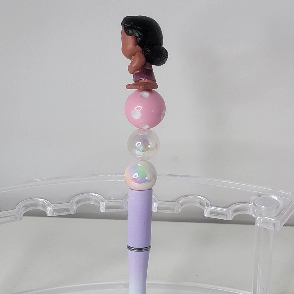 Disney Doorables Beaded Pen Moni from Moana 2 Movie Ombre Base Pointing