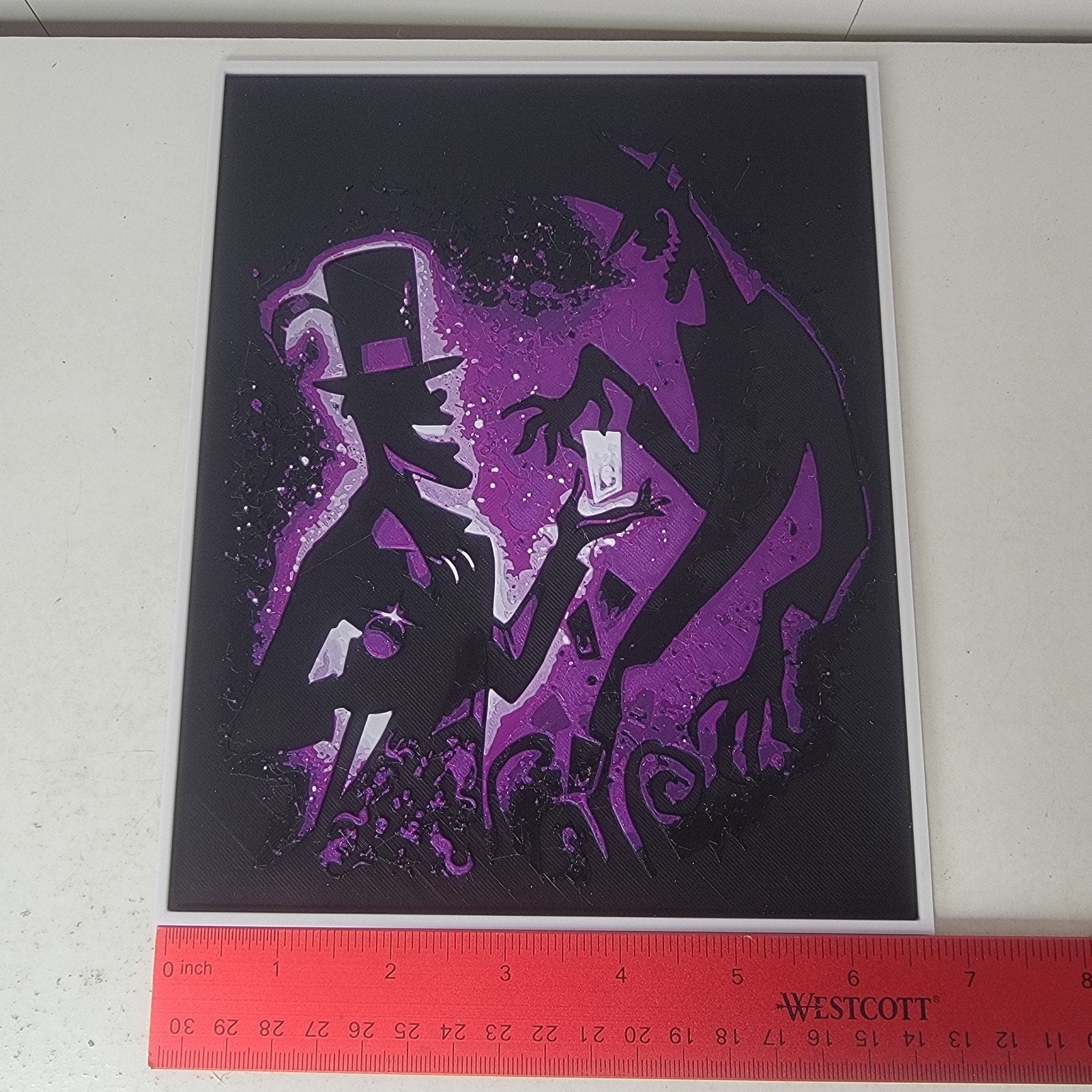 3D Printed Dr Facilier Silhouette Wall Art Plaque By LMP Creations