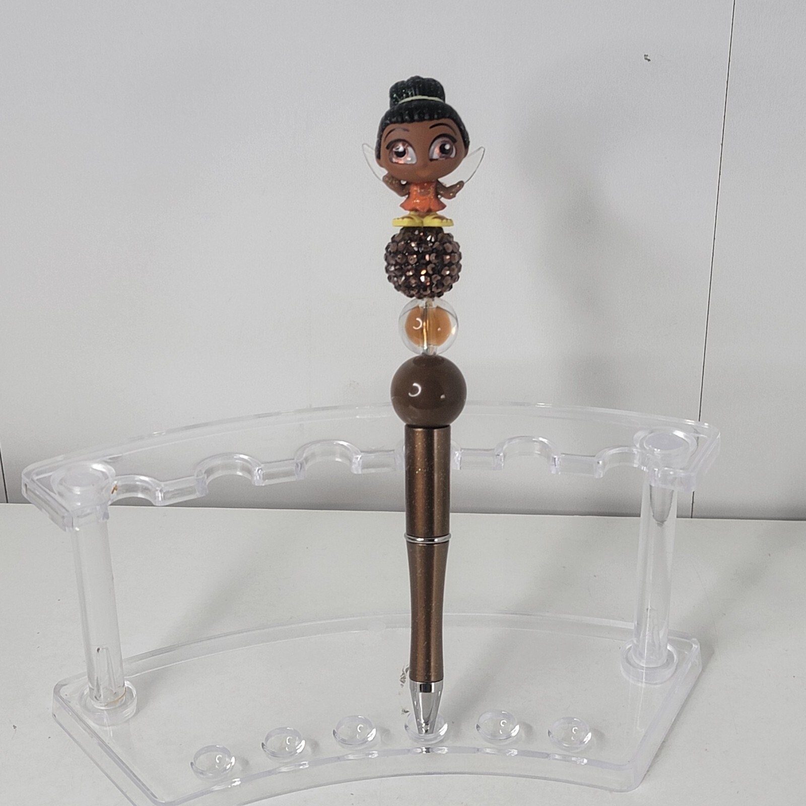 Disney Doorables Beaded Pen Iridessa from Fairies Pixie Hollow Brown Base