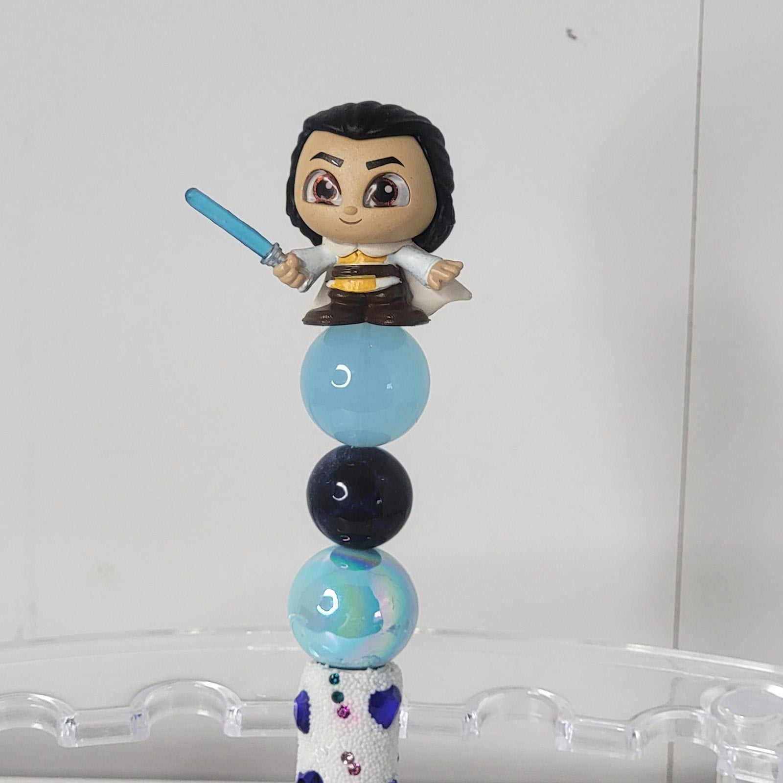 Jedi Master Sol Beaded Pen Star Wars Doorables Handmade Topper Galaxy Peek