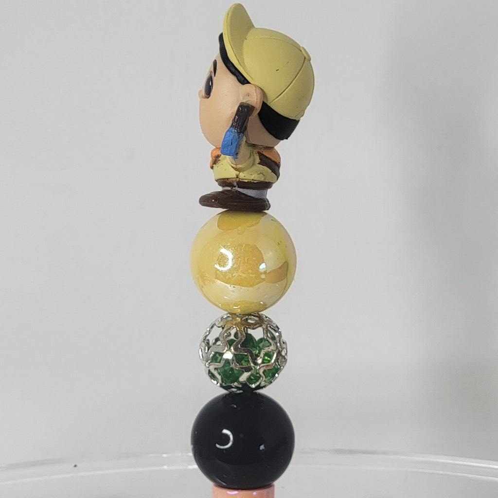 Disney Pixar Up Russell Doorables Pen Handmade Beaded Scout Gift Display