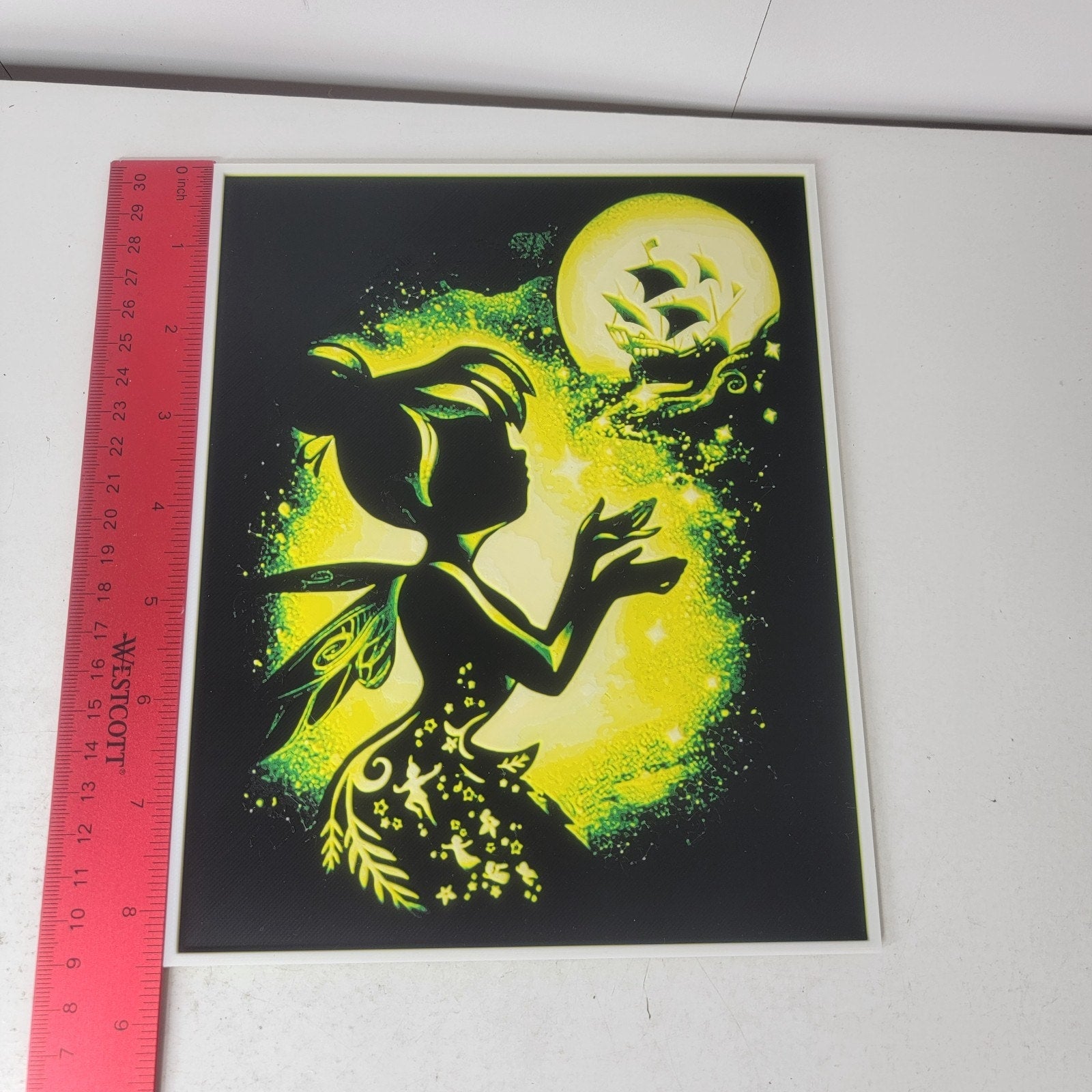 3D Printed Tinker Bell Silhouette Wall Art Plaque By LMP Creations Peter Pan