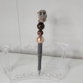 Disneyana Disney Francis Character Pen Gray Gold Brown Beaded Design