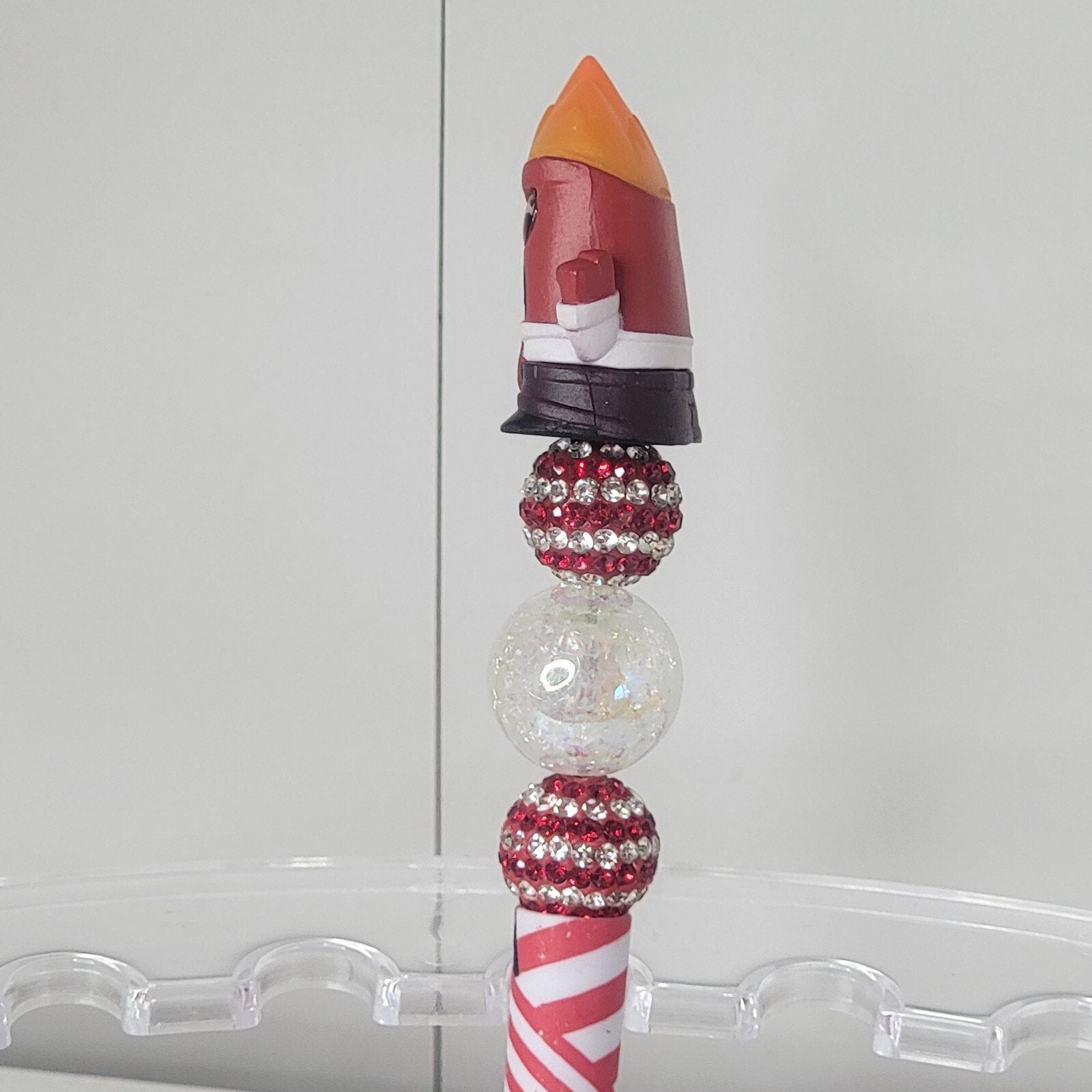 Disney Doorables Beaded Pen Anger from Inside Out 2 Movie Patriotic Base USA