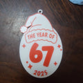 Custom 3D Printed Year Ornament Personalized Holiday Gift 2025