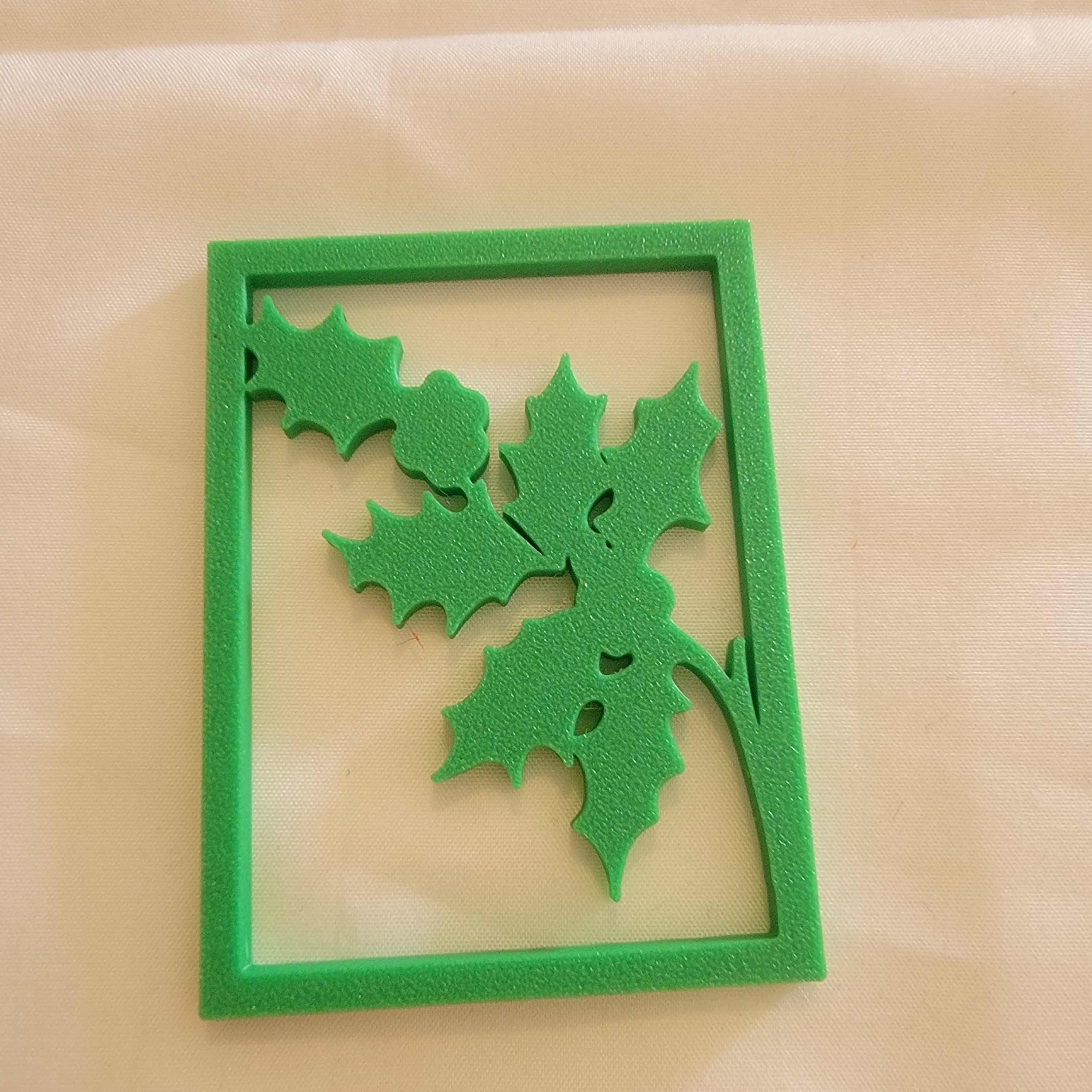Lantern Insert Holly Leaf Christmas Holidays