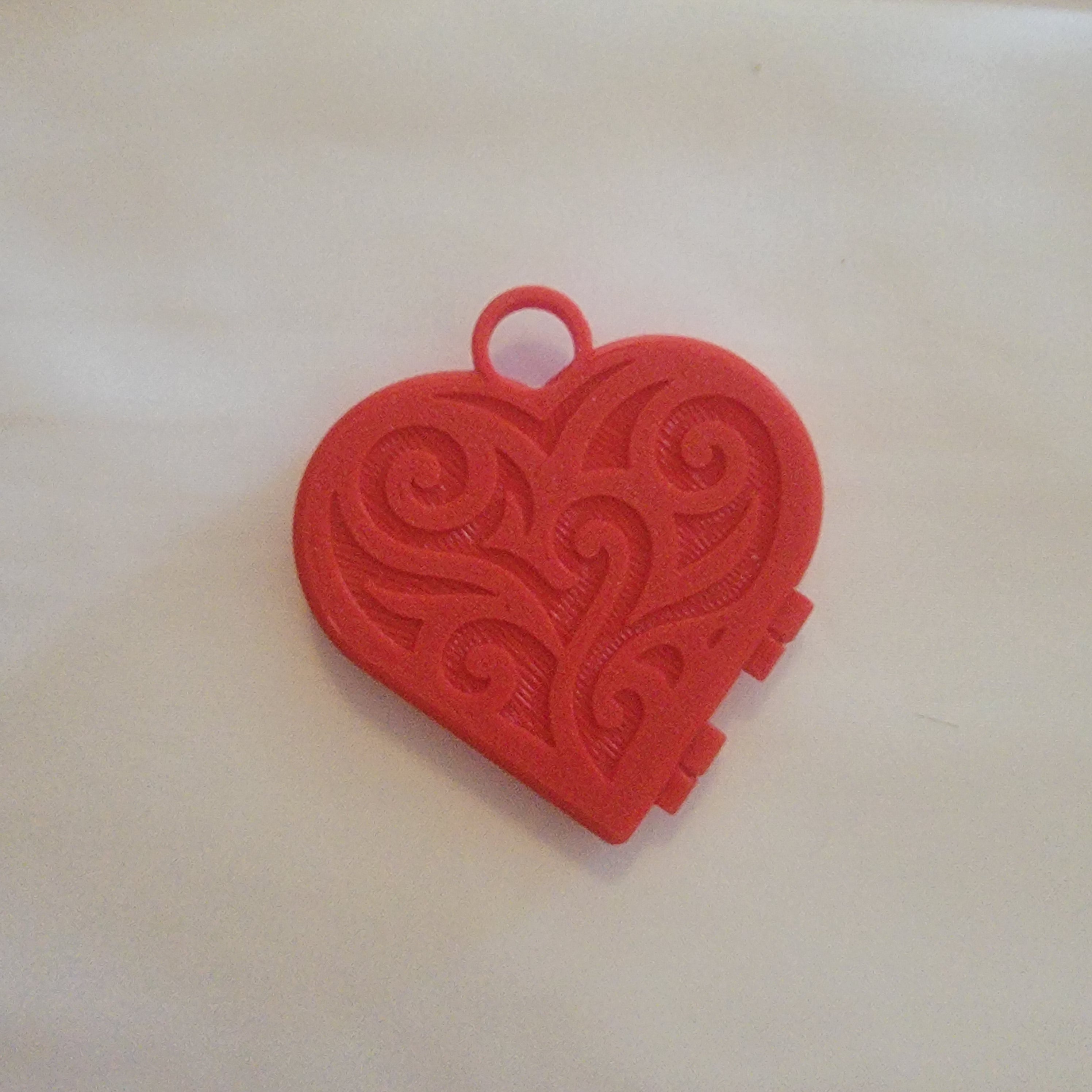 Hinged Heart Keepsake Ornament | 3D Printed Photo Locket Gift Box