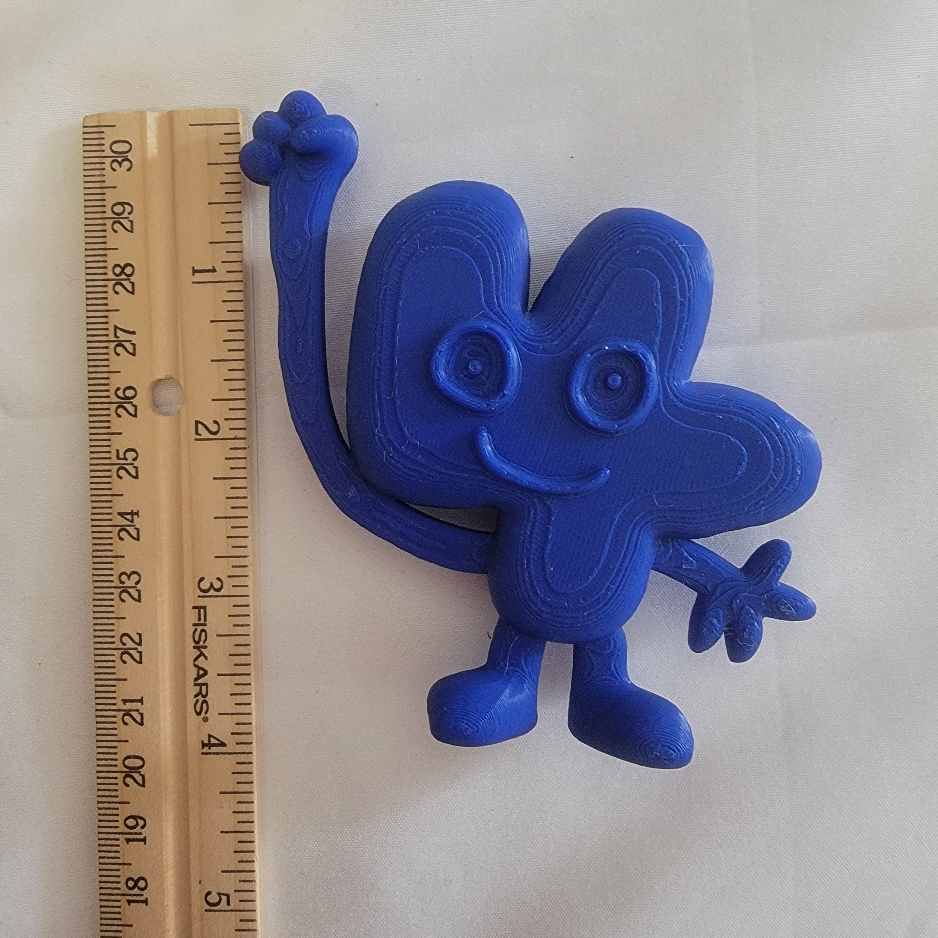 Four Inspired Battle For Dream Island Style Figure Toy Blue Collectible 3D Printed