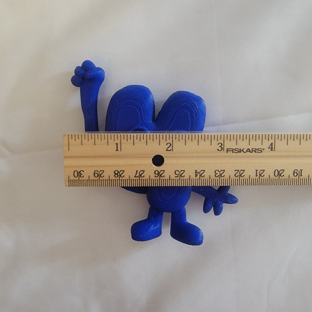 Four Inspired Battle For Dream Island Style Figure Toy Blue Collectible 3D Printed