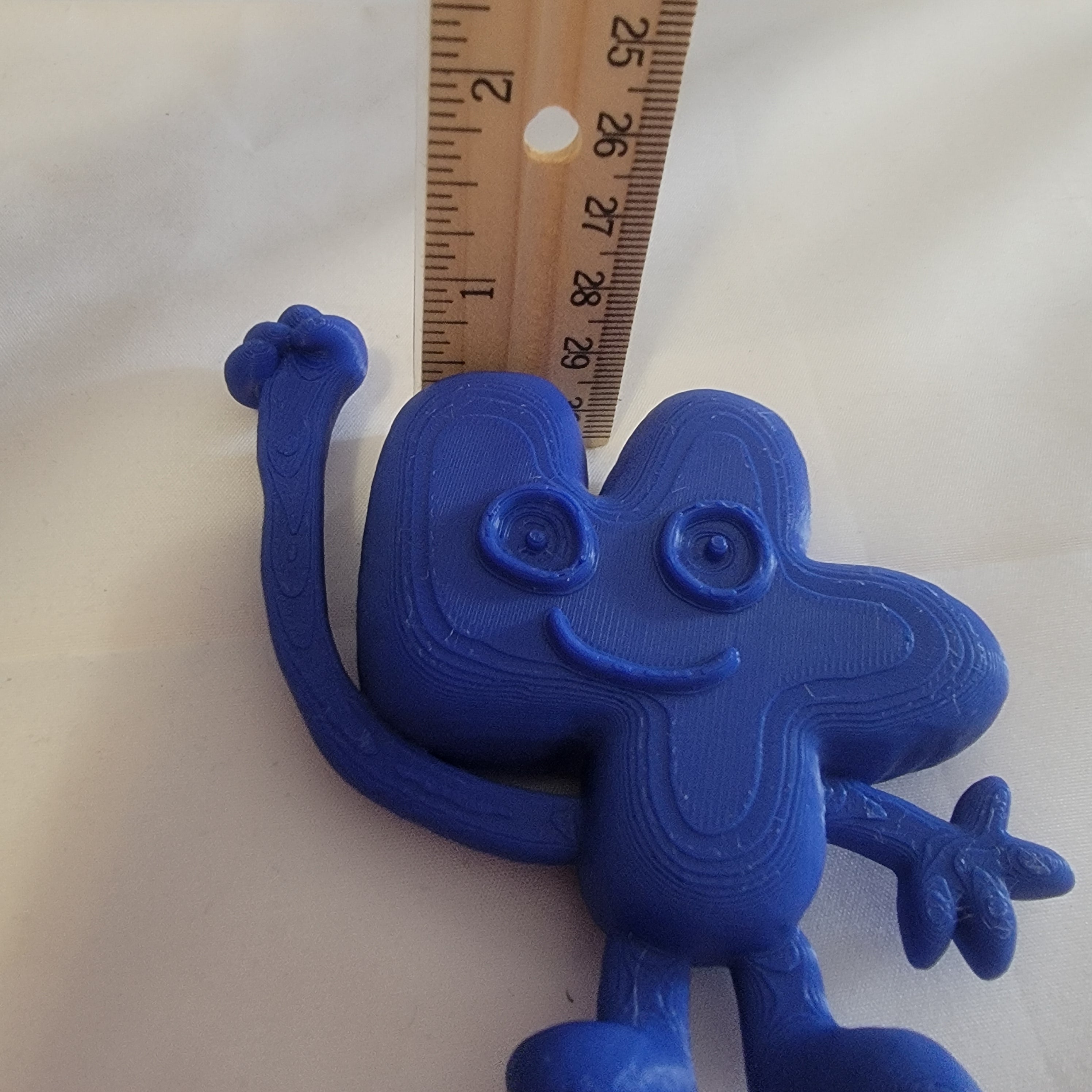 Four Inspired Battle For Dream Island Style Figure Toy Blue Collectible 3D Printed