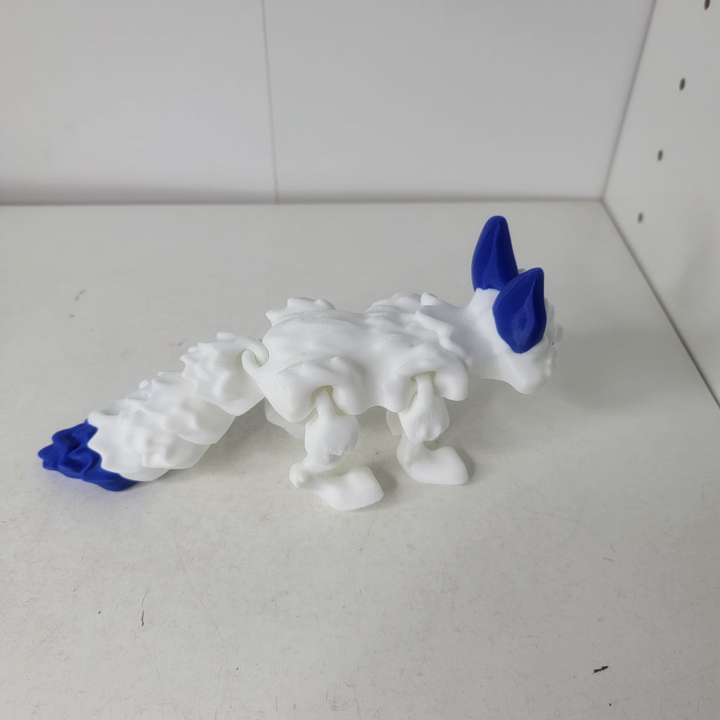 Articulated Arctic Fox Fantasy Creature – Fan Made 3D Printed Poseable Collectible