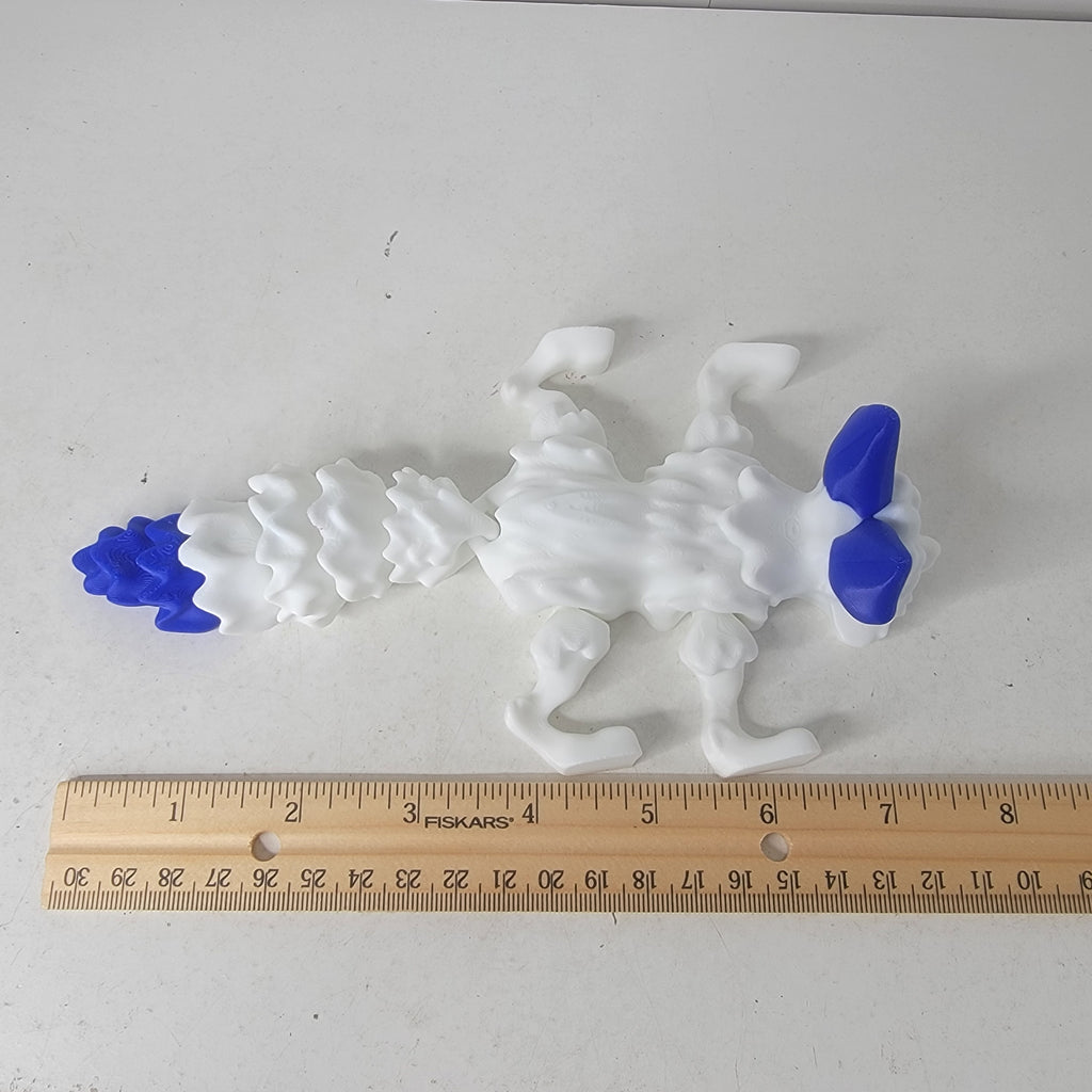 Articulated Arctic Fox Fantasy Creature – Fan Made 3D Printed Poseable Collectible