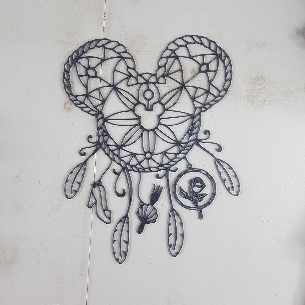 Dreamcatcher Mouse-Inspired Wall Art | 3D Printed Decorative Wall Hanging