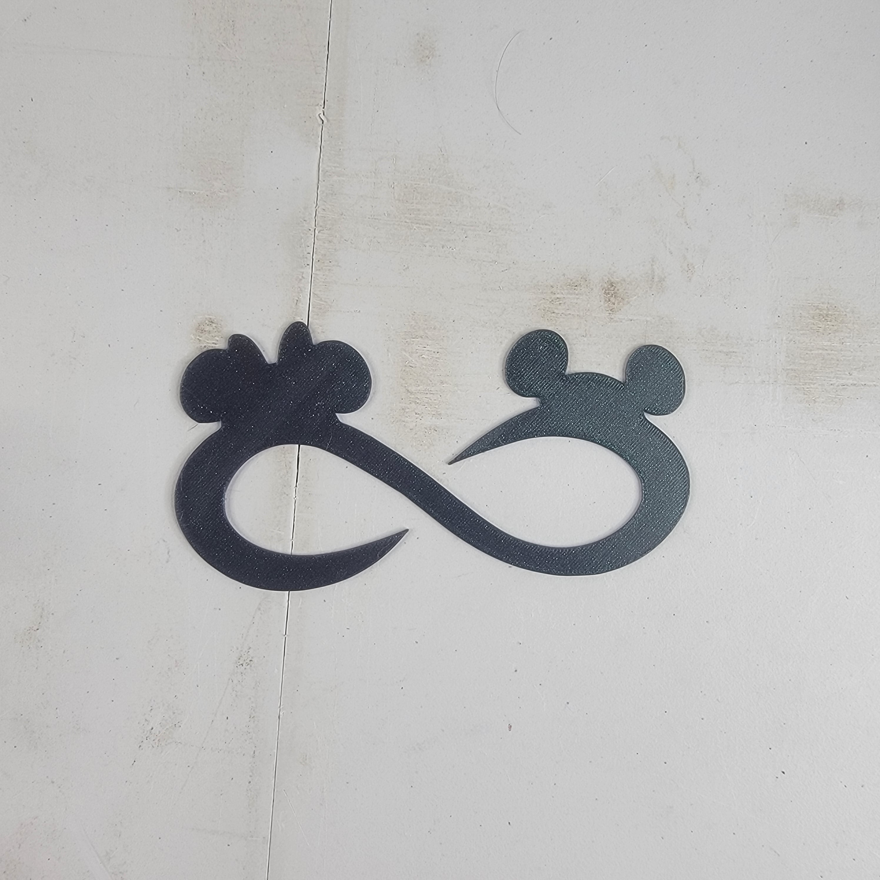 Infinity Mouse-Inspired Wall Art | 3D Printed Decorative Wall Hanging