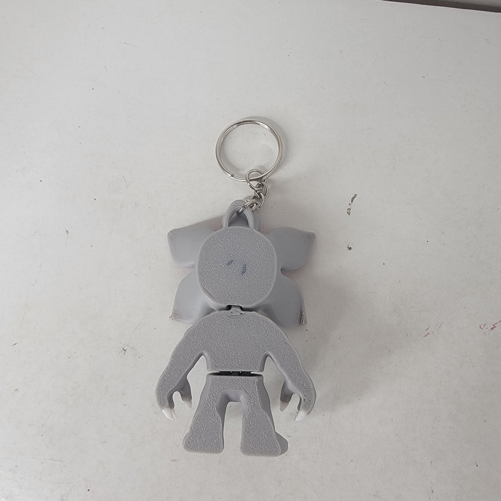 Demogorgon Inspired 3D Printed Keychain | Horror Monster Bag & Key Accessory