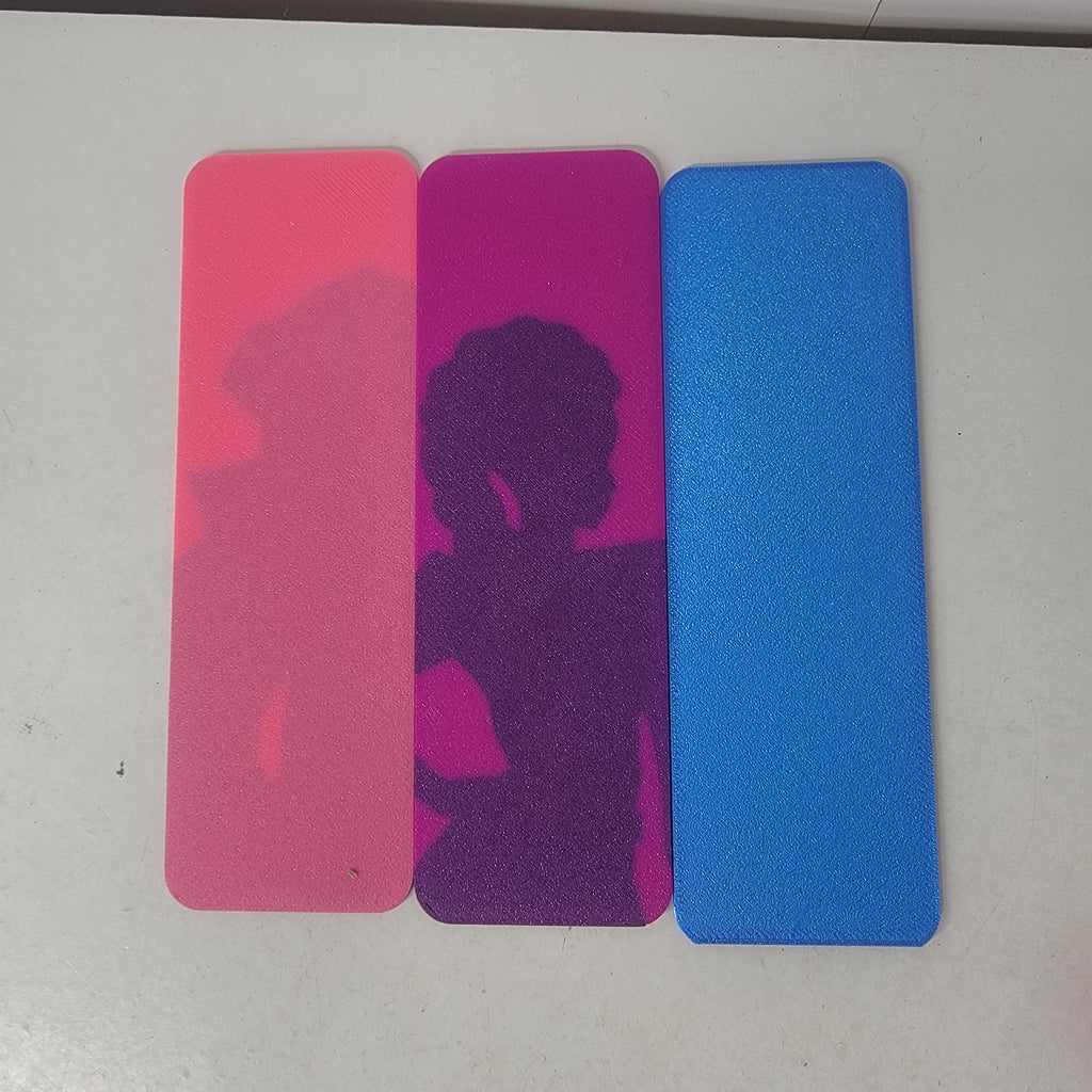 Rumi, Mira & Zoe Silhouette 3D Printed Bookmarks Set of 3 | Fan-Inspired Reading Accessories