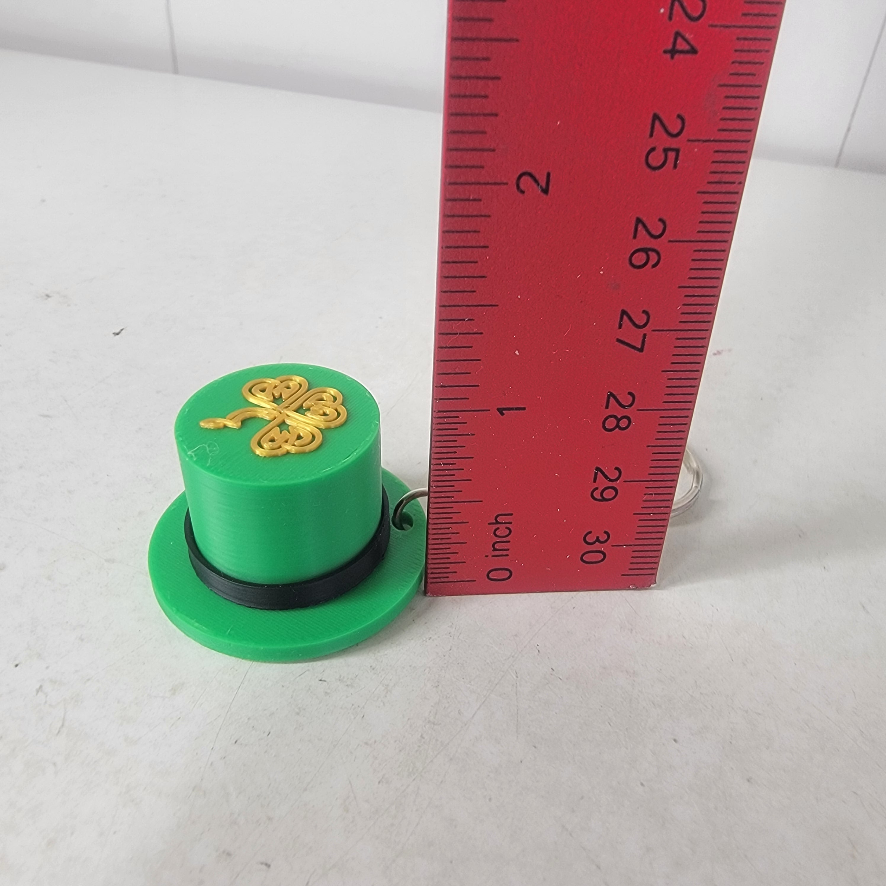 Irish Top Hat Keychain | St. Patrick’s Day Mini Hat Charm – 3D Printed