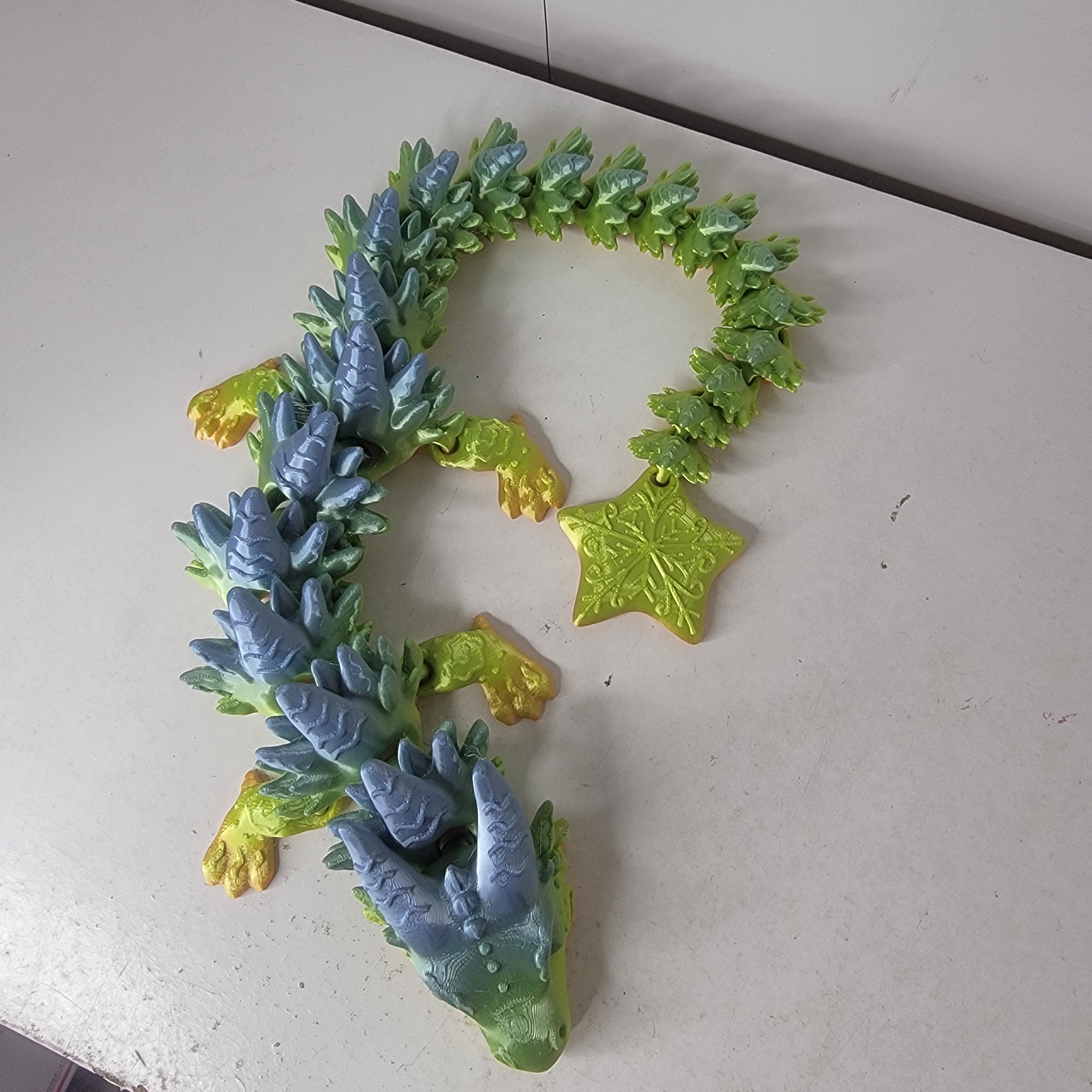 Articulated Fantasy Dragon Fidget – 3D Printed Collectible Desk Toy