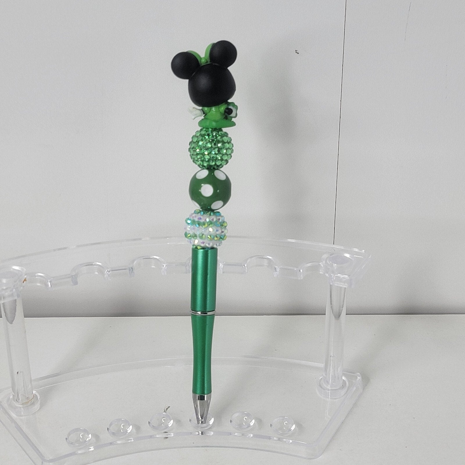 Disney Doorables Beaded Pen Minnie Mouse from Mickey and Friends 4 Leaf Clover