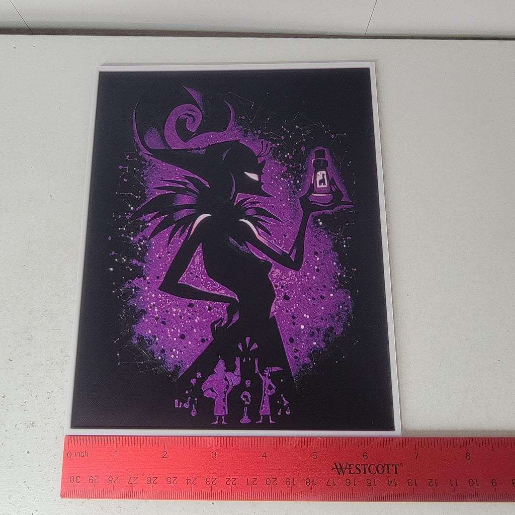3D Printed Yzma Silhouette Wall Art Plaque By LMP Creations Emperors New Groove