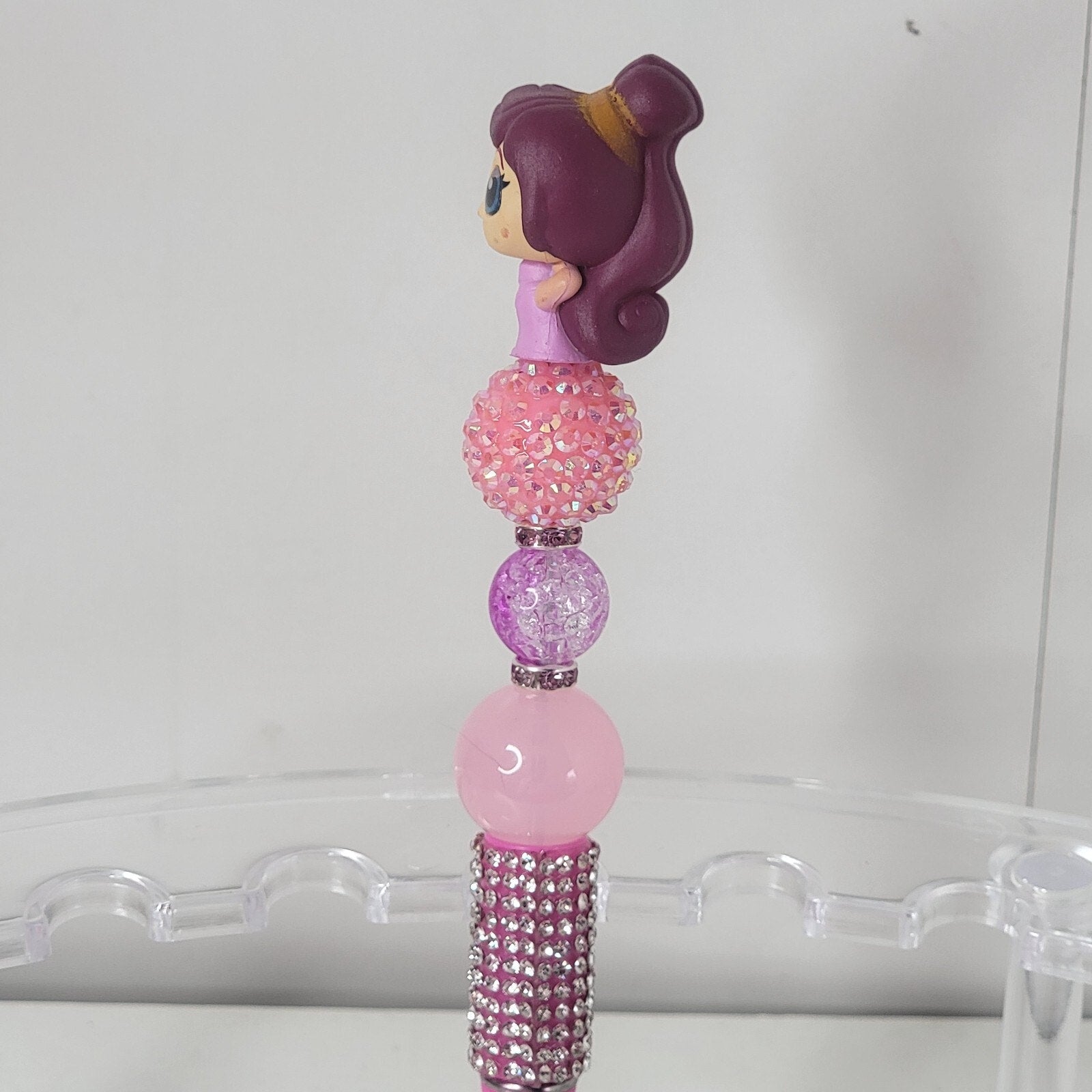Disney Doorables Beaded Pen Megara from Hercules Movie Won't Say I'm In Love