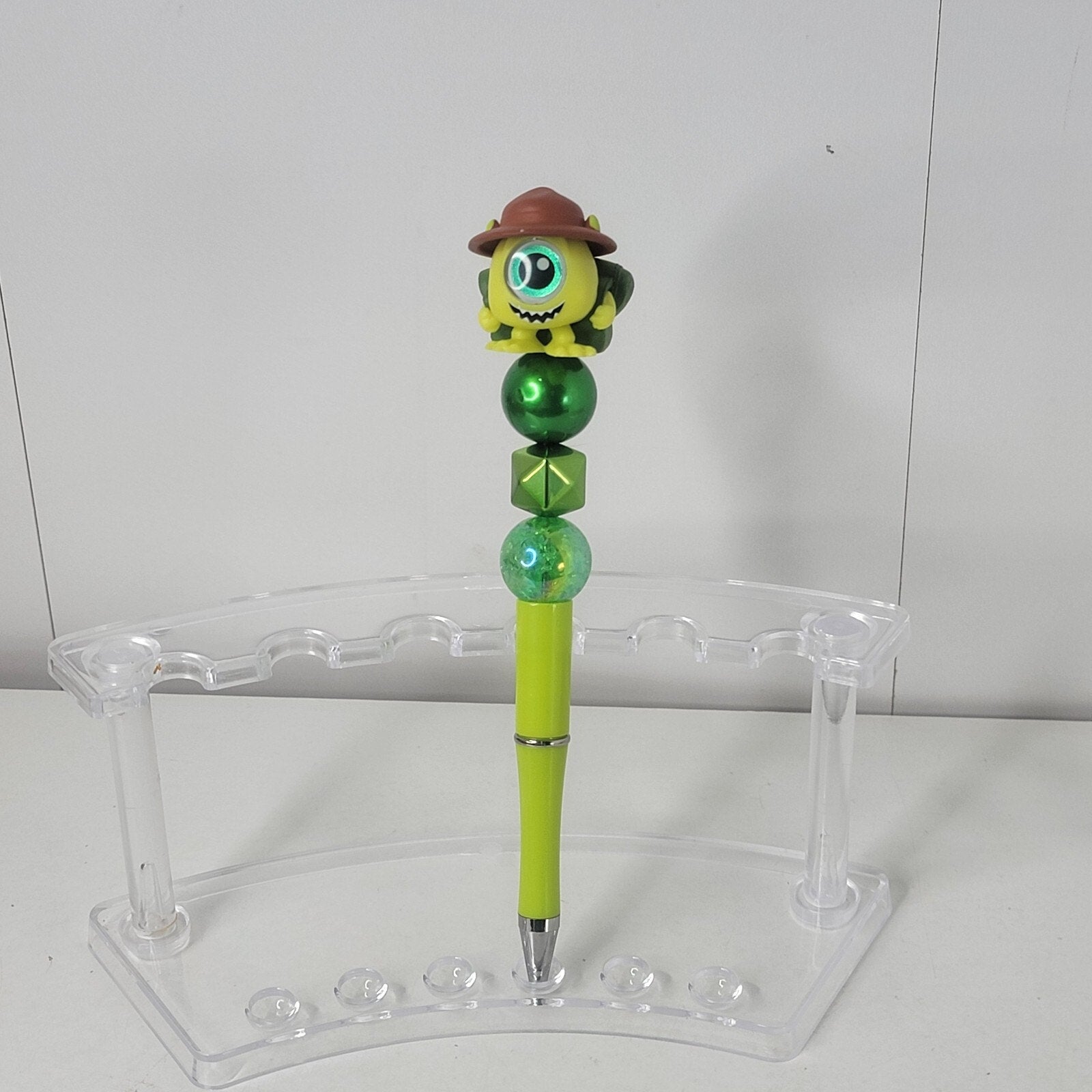 Disney Doorables Beaded Pen Mike Wazowski from Monsters Inc Camping Boy Scout
