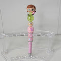 Disney Frozen Anna Handmade Beaded Pen Cute Character Writing Gift Young Girl