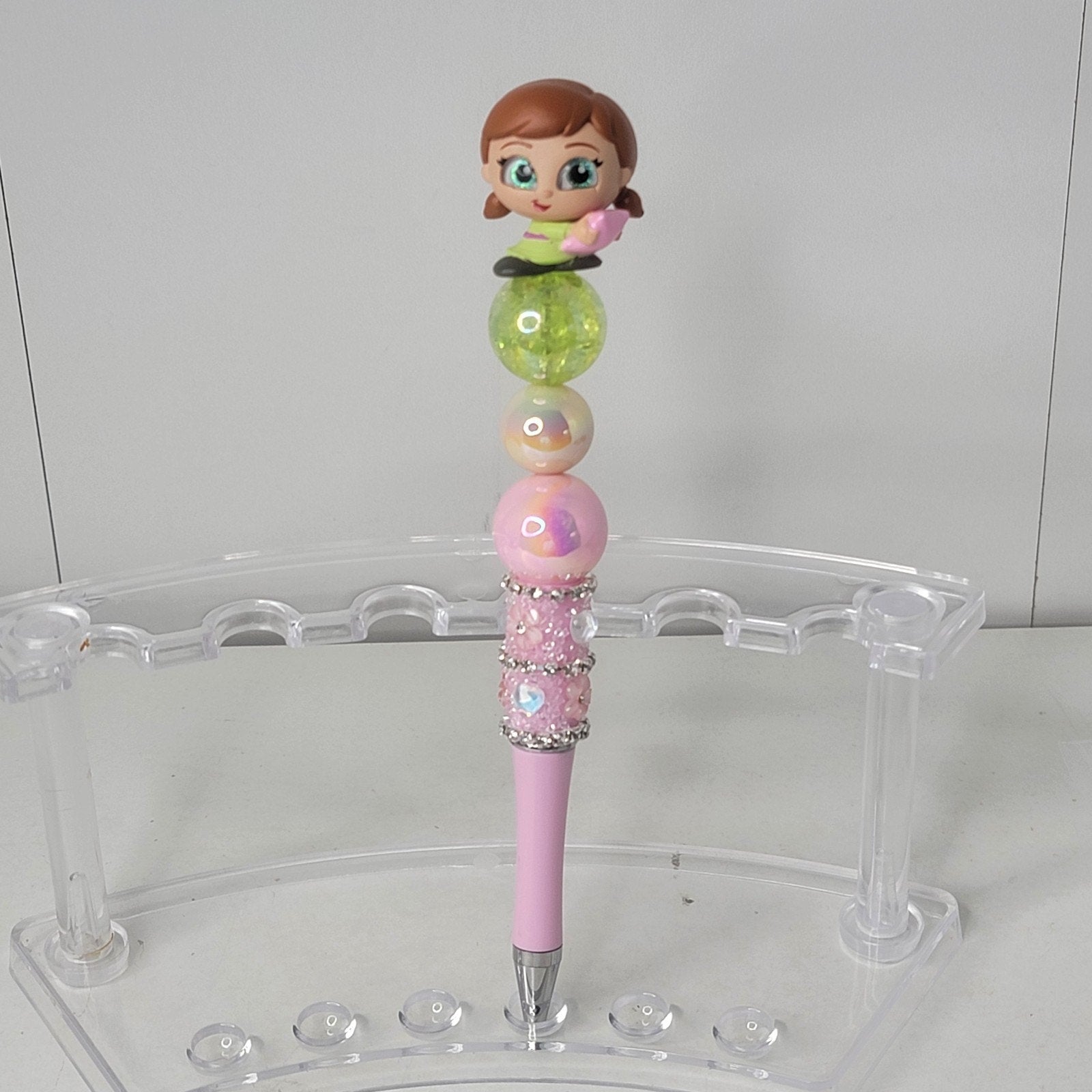 Disney Frozen Anna Handmade Beaded Pen Cute Character Writing Gift Young Girl