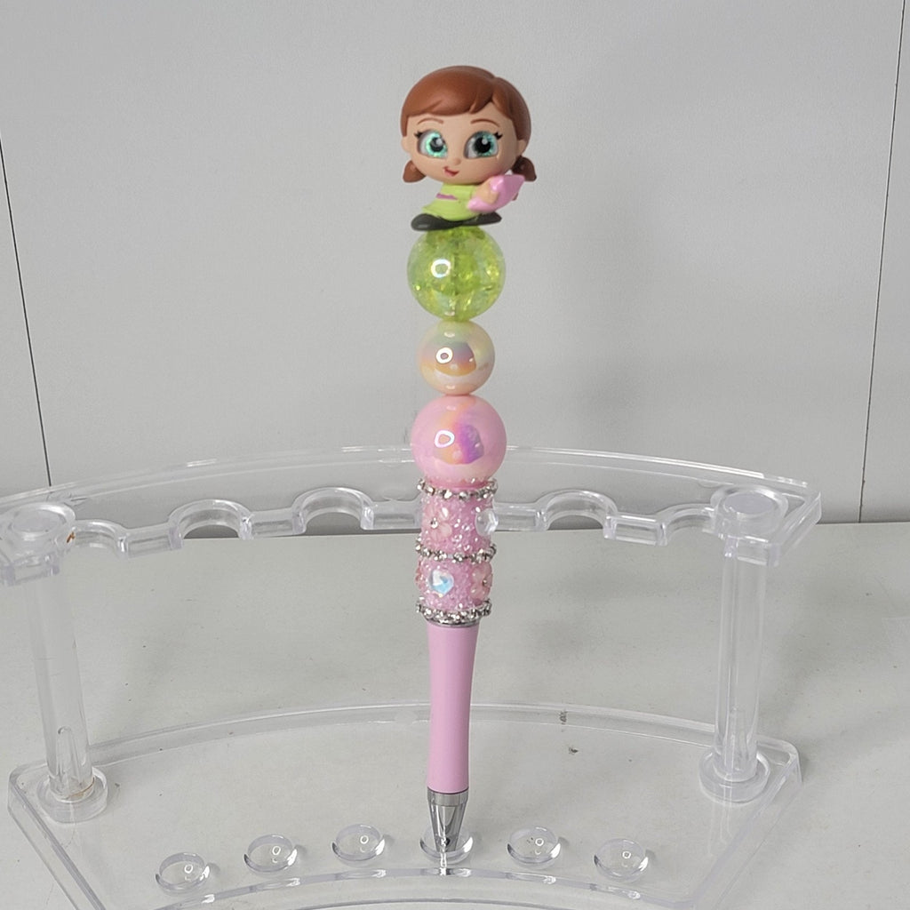 Disney Frozen Anna Handmade Beaded Pen Cute Character Writing Gift Young Girl