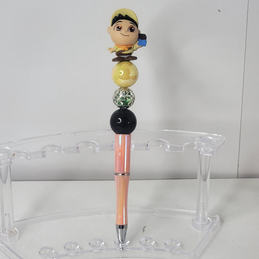Disney Pixar Up Russell Doorables Pen Handmade Beaded Scout Gift Display