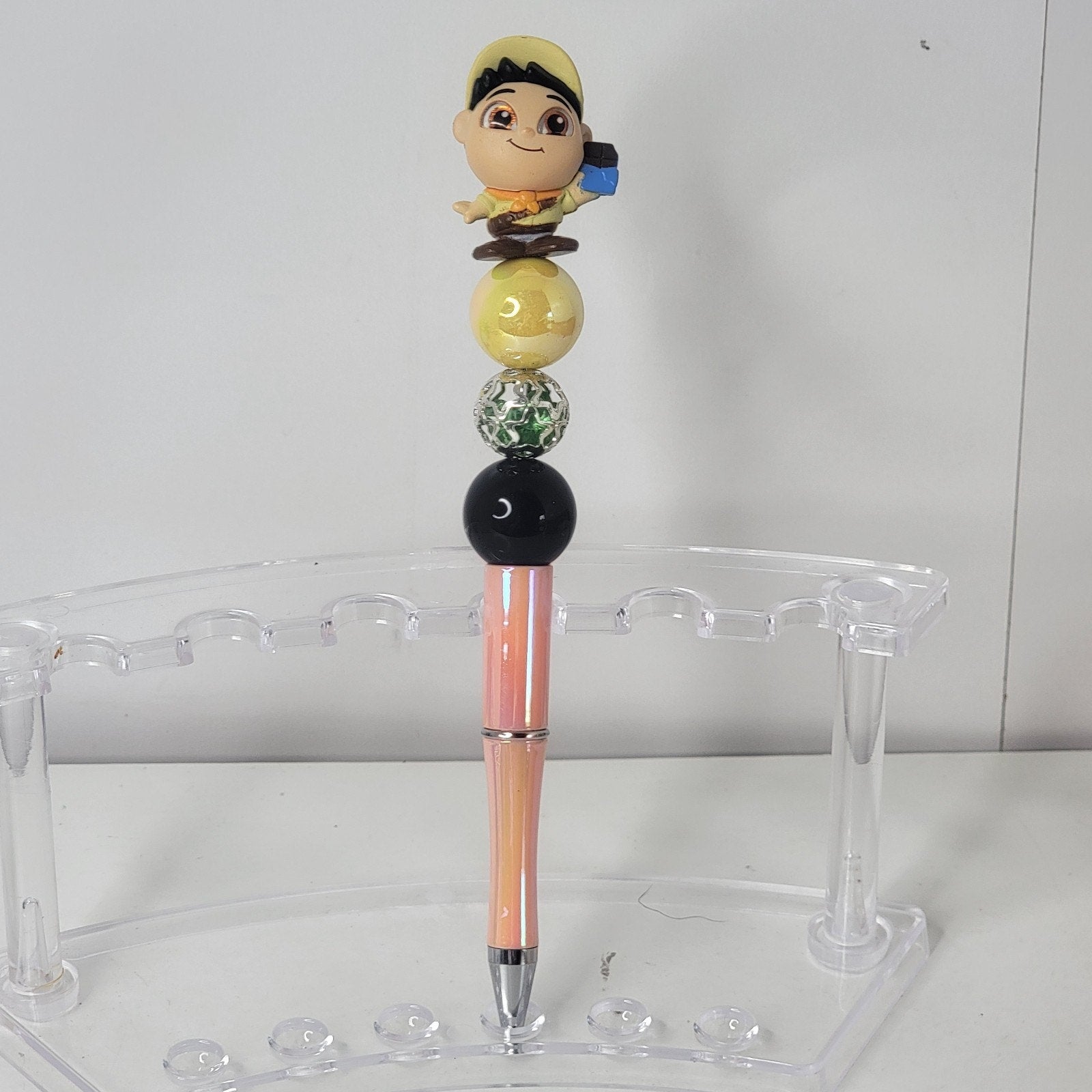Disney Pixar Up Russell Doorables Pen Handmade Beaded Scout Gift Display