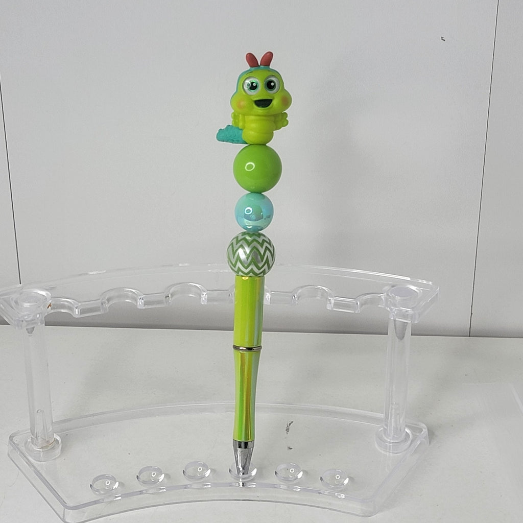 Disney Handmade Beaded Pen Heimlich Bug’s Life Green Cute Collectible Gift