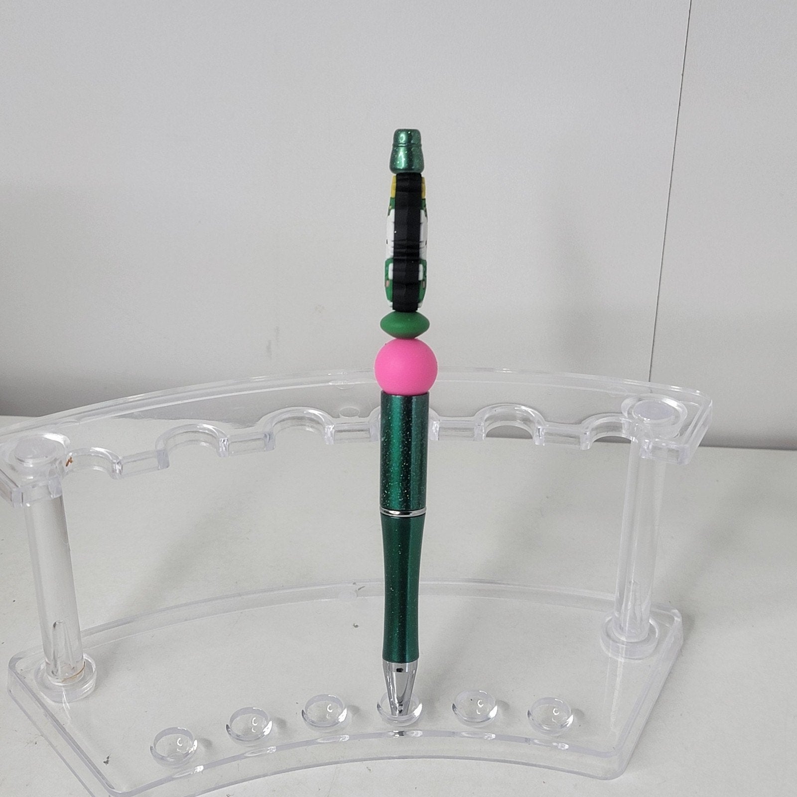 Hello Kitty Christmas Tree Pen Green Sparkle Holiday Writing Collectible Gift