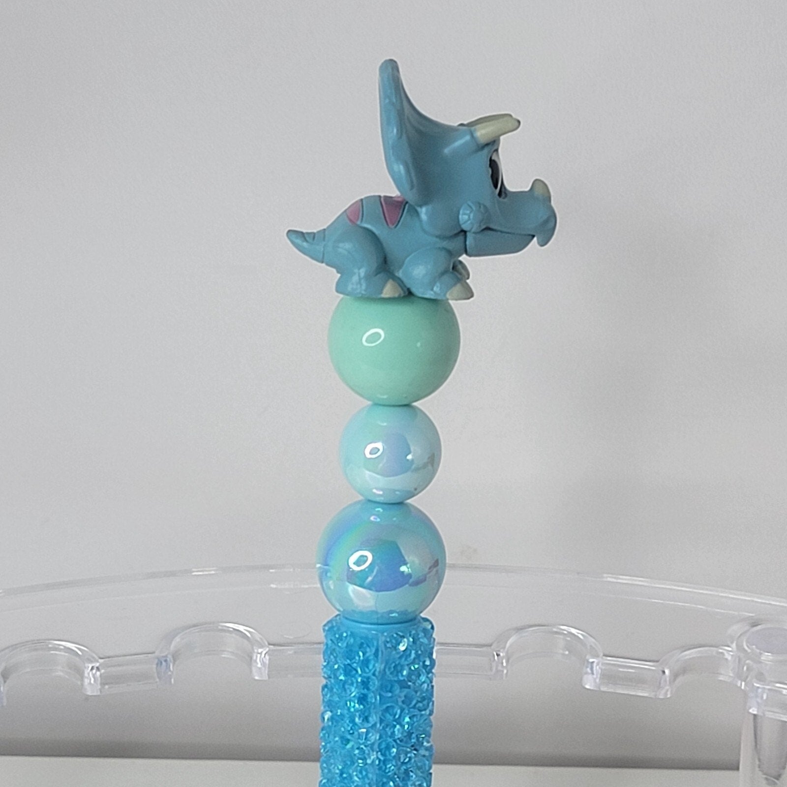 Disney Doorables Beaded Pen Trixie from Toy Story Triceratops Bubble Wrap Base