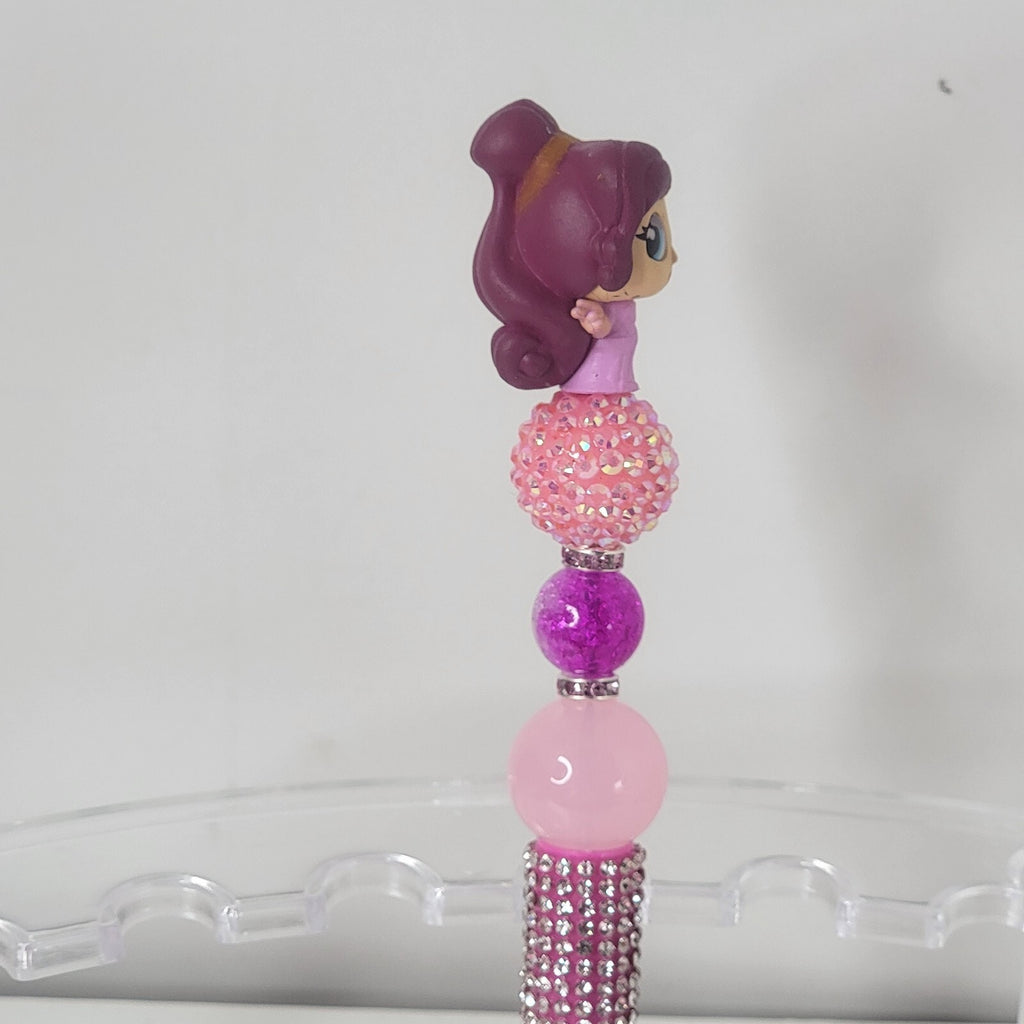 Disney Doorables Beaded Pen Megara from Hercules Movie Won't Say I'm In Love
