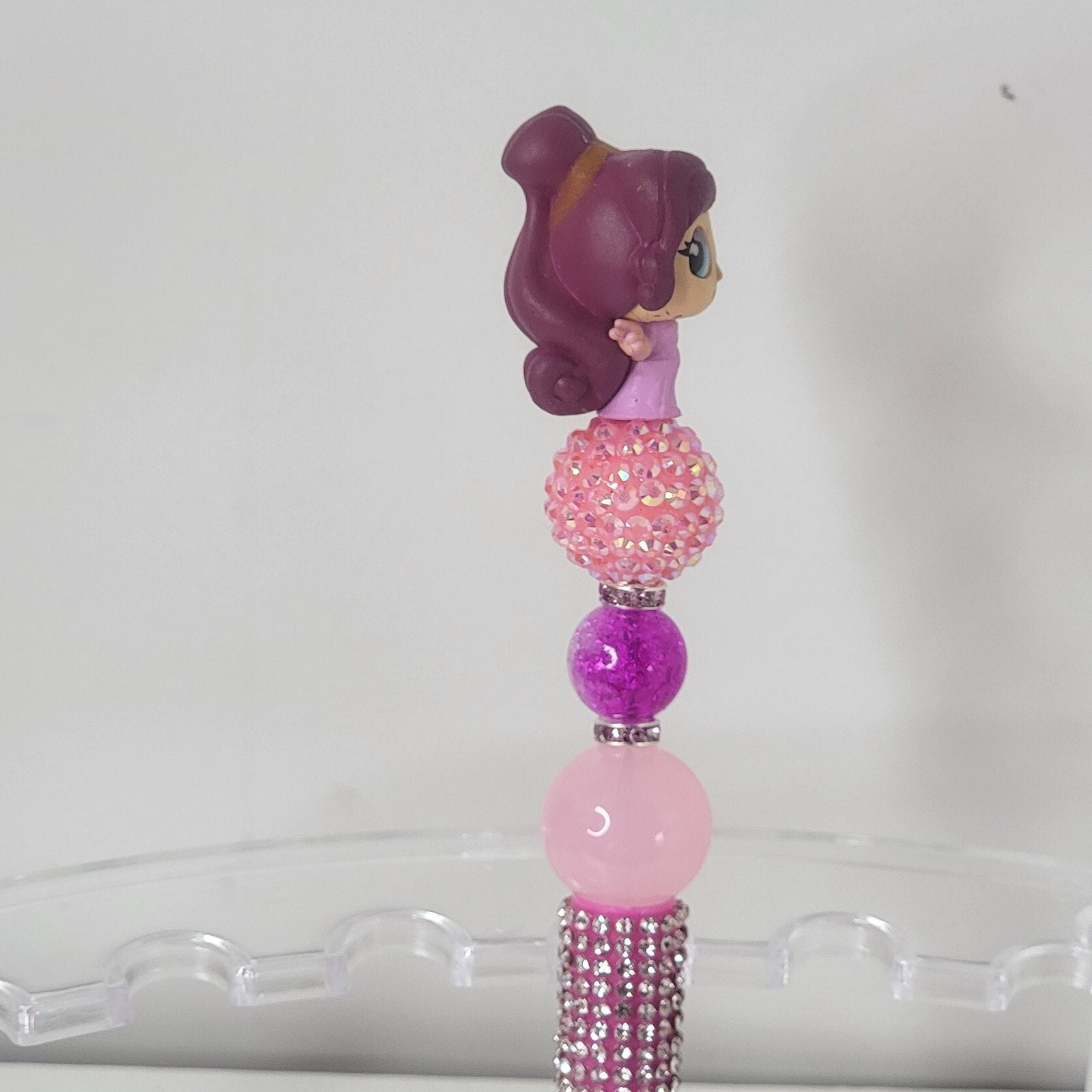 Disney Doorables Beaded Pen Megara from Hercules Movie Won't Say I'm In Love