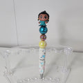 Disney Doorables Young Raya Pen Handmade Beaded Collectible Floral Gems Raya
