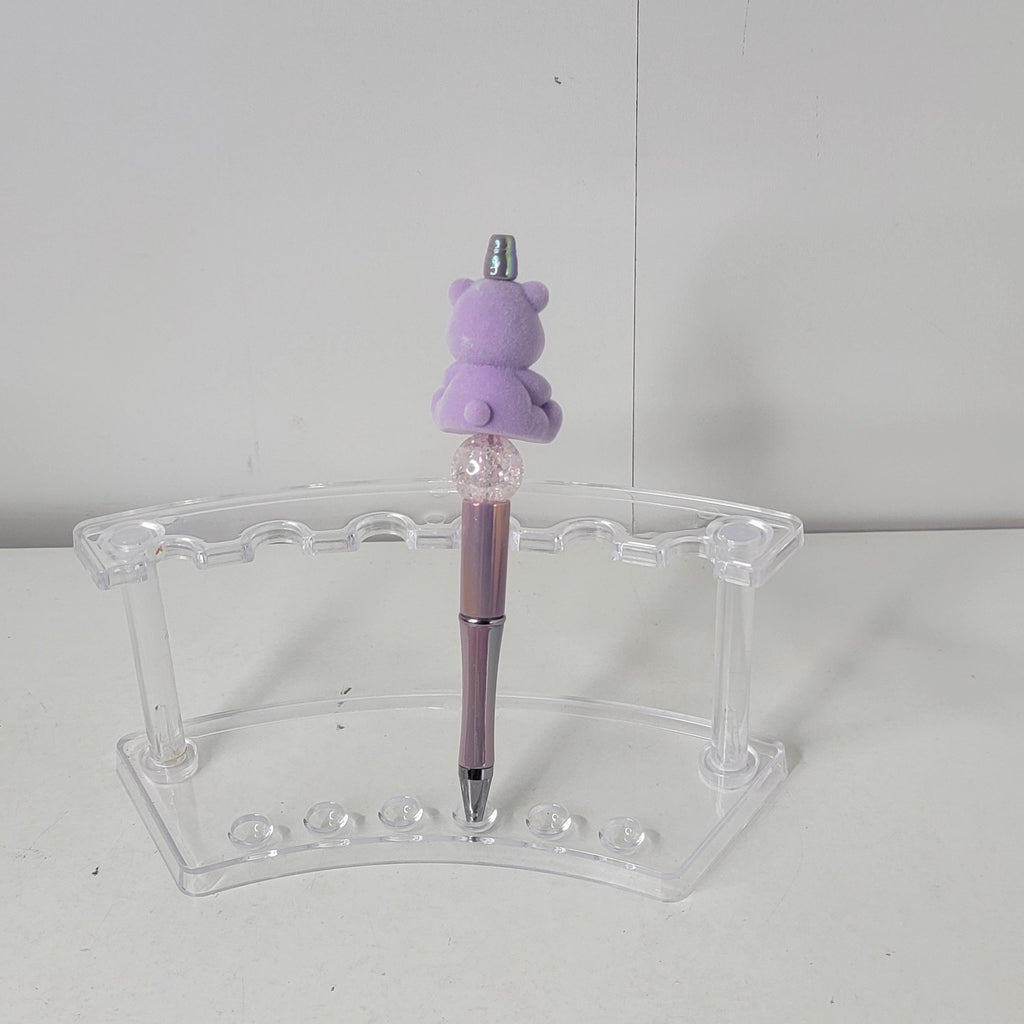 Care Bears Share Bear Beaded Pen Glitter Topper Handmade Kawaii Stationery