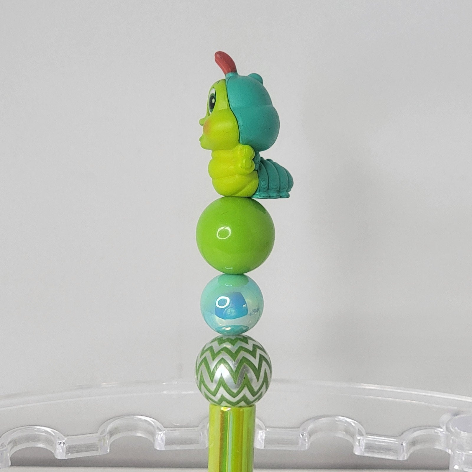 Disney Handmade Beaded Pen Heimlich Bug’s Life Green Cute Collectible Gift