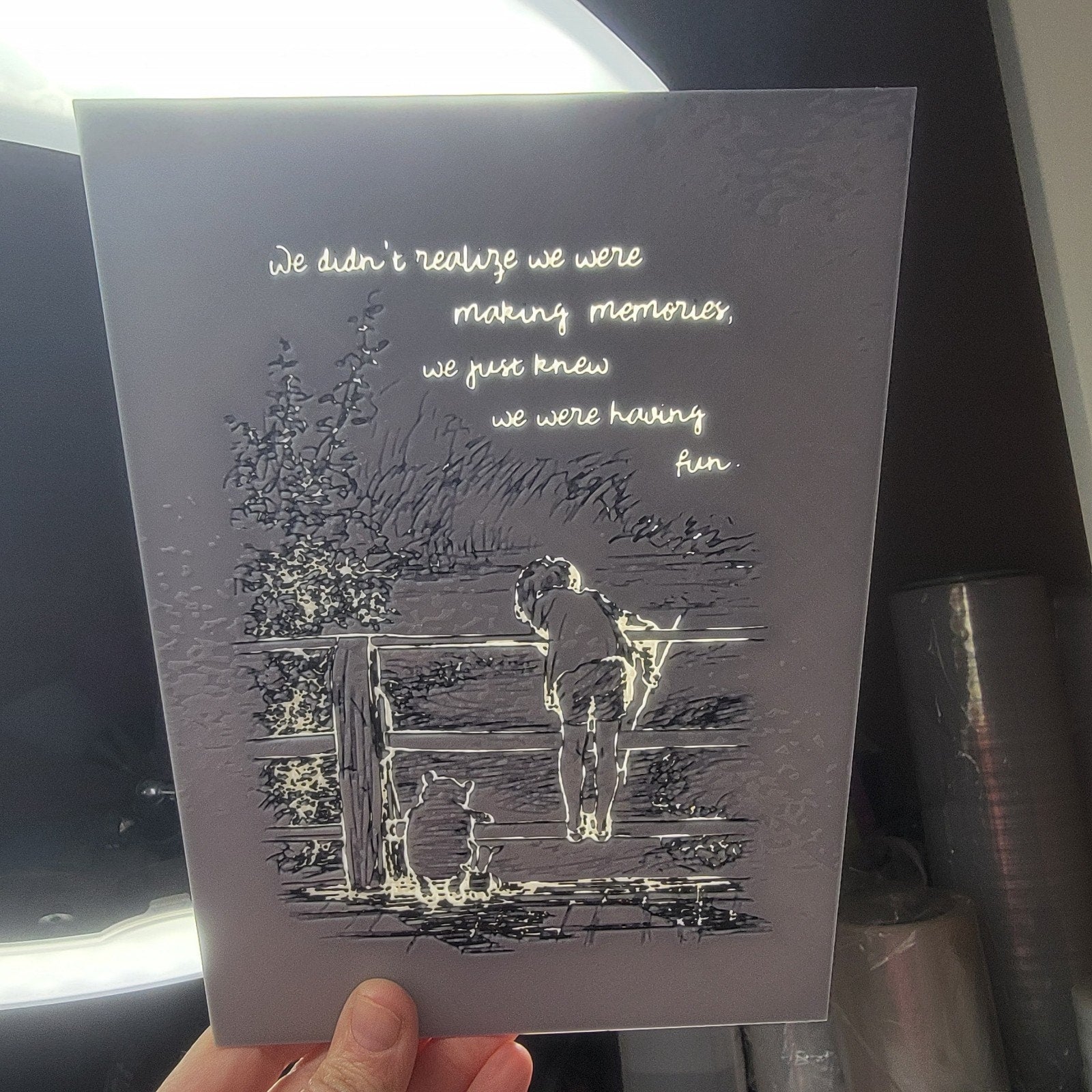 3D Printed Pooh And Christopher Robin Quote Wall Art Plaque By LMP Creations