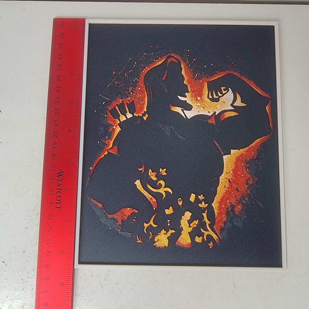 3D Printed Gaston from Beauty and the Beast Silhouette Wall Art By LMP Creations