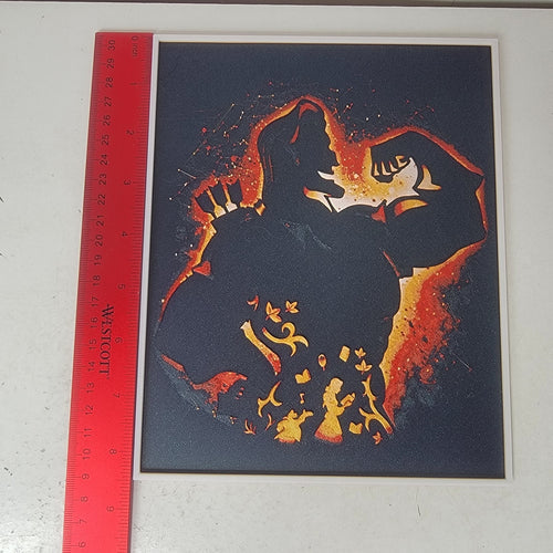 3D Printed Gaston from Beauty and the Beast Silhouette Wall Art By LMP Creations