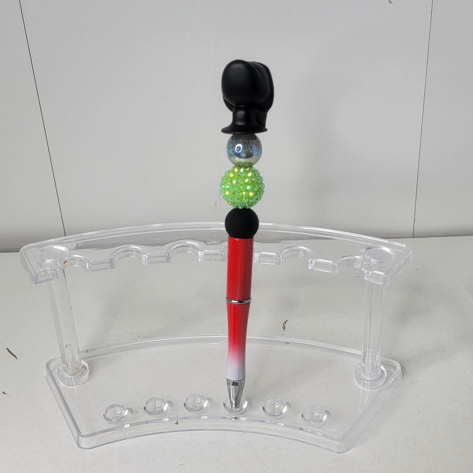 Handmade Beaded Pen Disney Villains Evil Queen Old Hag Poison Apple Writing