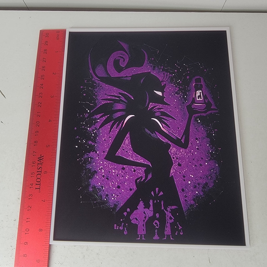 3D Printed Yzma Silhouette Wall Art Plaque By LMP Creations Emperors New Groove