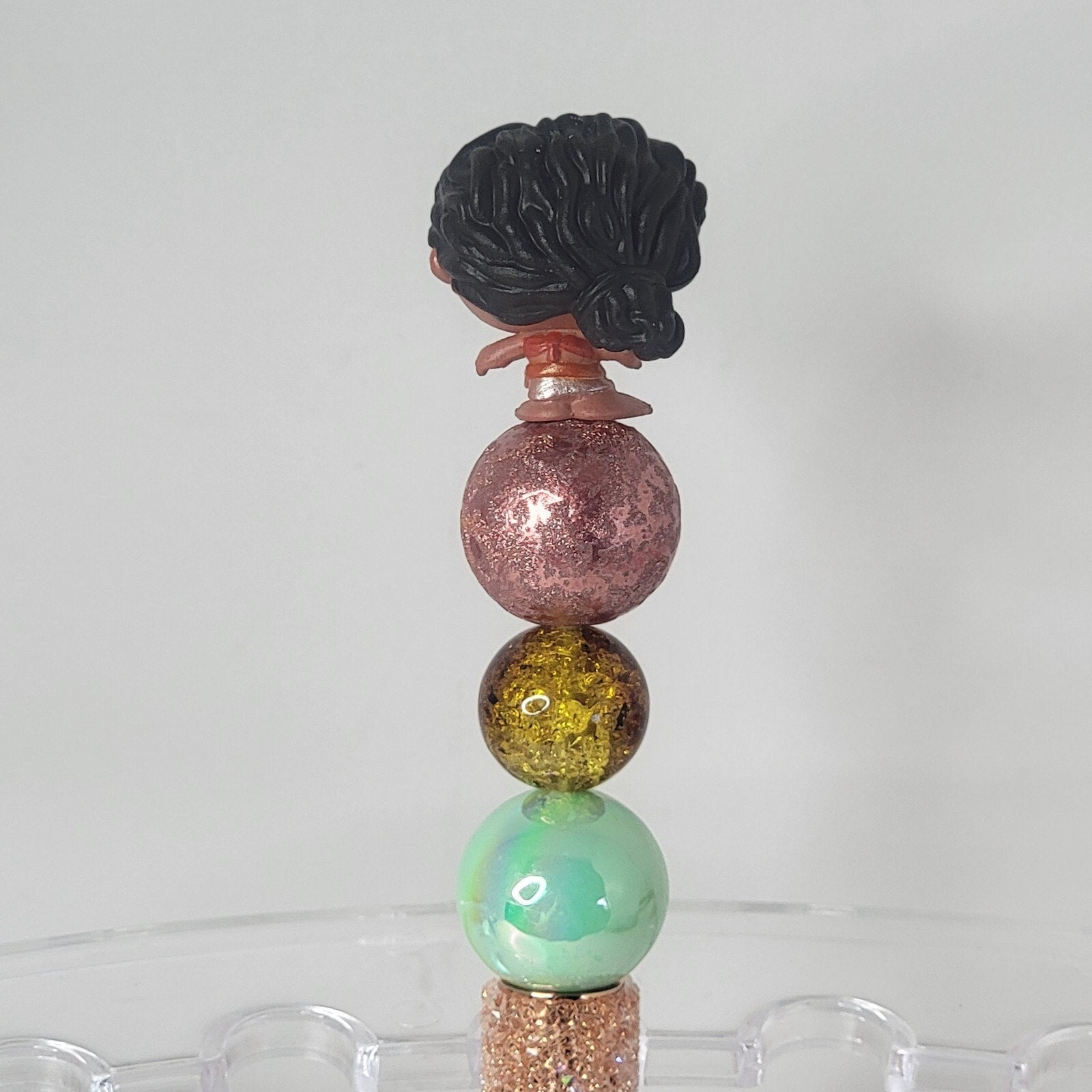 Disney Doorables Beaded Pen Simea from Moana 2 Movie Little Sis Sugar Base